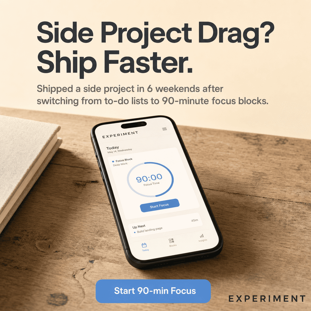 Productivity app ad creative